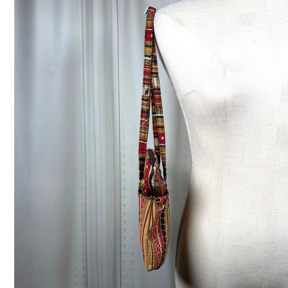Vintage Maruca Y2K Silky Woven Boho Shoulder Bag - Picture 6 of 12
